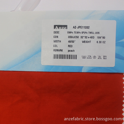 Cotton Twill Tencel Fabric for Pants And Suits